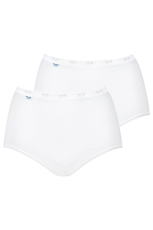 Wysokie figi Sloggi 10043769 Basic+ Maxi 2P 0003-white 