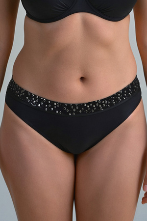 Kostium kąpielowy figi Vivisence 3230M czarno-srebrny