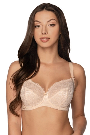 Biustonosz miękki Bella Misteria 41-84 Koronkowa Wariacja beżowy