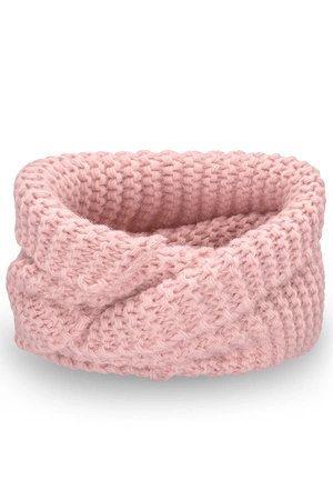 Pamami 17251 komin dziecięcy dzianinowy pudrowy róż