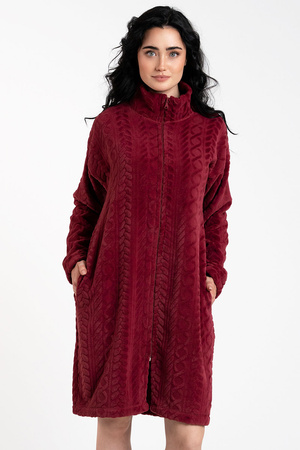 Szlafrok Italian Fashion Rena dł.r. bordo