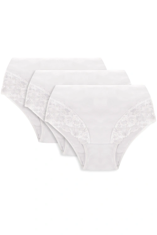 Wysokie figi Vivisence 4008 3-pack biały 
