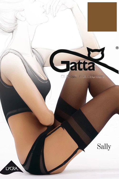 Gatta Sally Wyrób pończoszniczy pończochy do pasa, beige