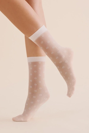 Skarpetki Gabriella Peri code 1195 bianco 