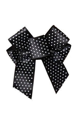 Akcesoria do biustonosza zapięcie Julimex BA-19 kokarda na zapięcie 3-rzędowa polka-dot