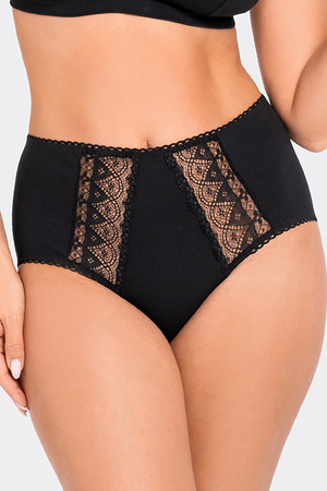 Majtki wysokie figi Babell BBL 199 czarny 