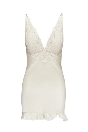 Nocna komplet koszulka + stringi Casmir Inoe chemise ecru 