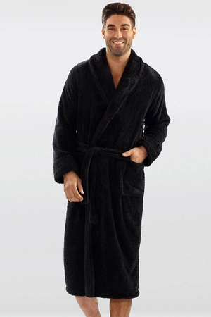 Dkaren 130 Nocna szlafrok, czarny