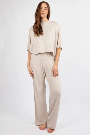 Komplet bluza+spodnie Dkaren DK-K-B20 ecru