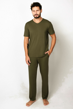 Nocna piżama Italian Fashion Dallas kr.r. dł.sp. khaki
