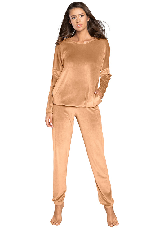 Italian Fashion Juga dł.r. dł.sp. Dres homewear, camel