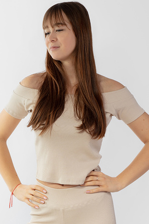 Bluzka hiszpanka Dkaren Bayo-Bl beż