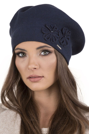 Vivisence 7007 Nakrycie głowy beret, granatowy