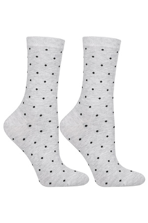 Moraj CSL250-117 skarpetki za kostkę bawełniane szary melanż