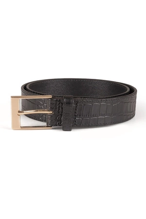 Pasek skórzany Vivisence P0002 black
