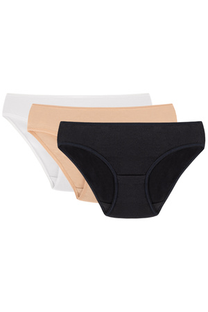 Figi Vivisence 4003 3-pack biały/beżowy/granatowy 