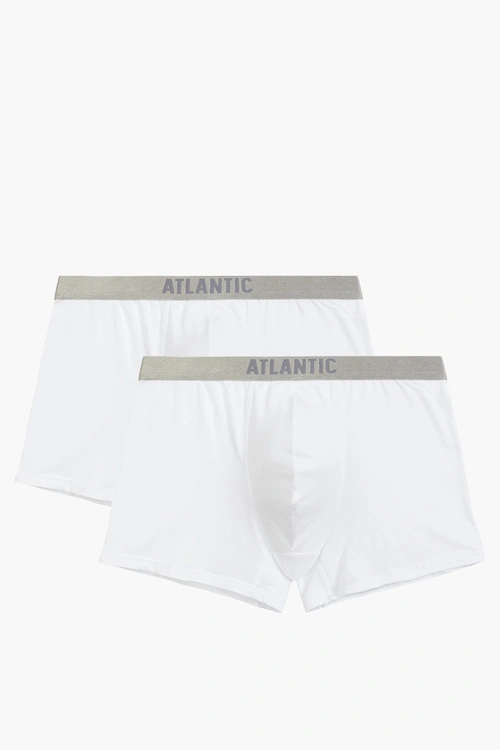 Atlantic 2BMH-012 bokserki 2-pack modal i bawełna pima biały
