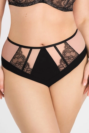 Majtki figi Gorsenia K835 Black to Black czarny 