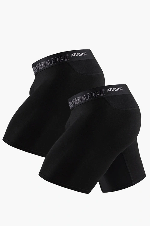 Atlantic 2MH 1181 bokserki 2 pack bambusowe czarny