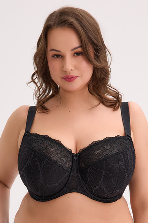 Biustonosz półusztywniany Gaia 594M Sandy Maxi czarny 3