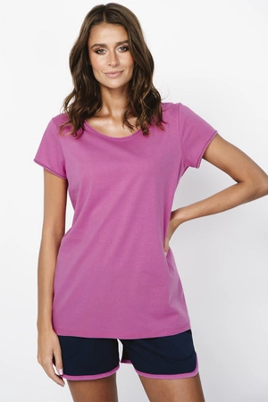  Nocna piżama Italian Fashion Ontega kr.r. kr.sp. amarant/granat