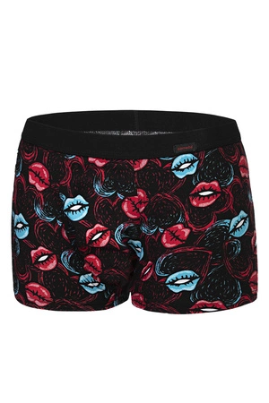 Cornette Walentynkowe Hot lips 010/72 Majtki bokserki, czarny
