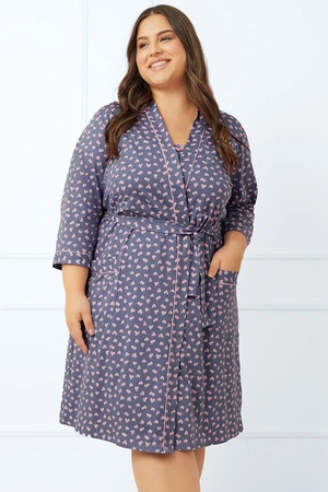 Szlafrok Italian Fashion Tiana r. 3/4 druk/fiolet