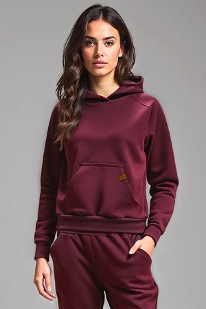 Bluza nierozpinana Vivisence 9003 bordowy