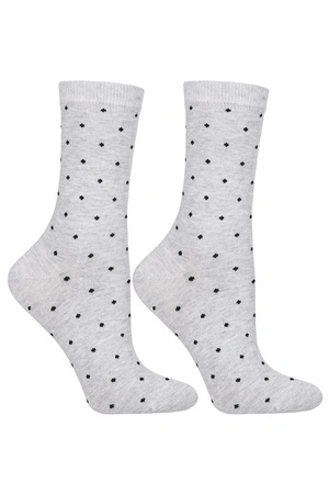 Moraj CSL250-117 skarpetki za kostkę bawełniane szary melanż