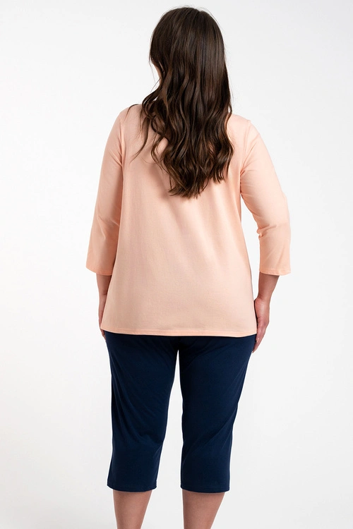 Nocna piżama Italian Fashion Arietta r.3/4 sp.3/4 łosoś