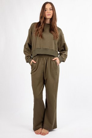 Komplet bluza+spodnie Dkaren DK-K-B23 khaki