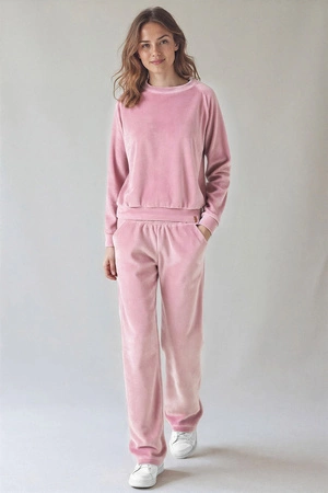 Komplet bluza+spodnie Vivisence 9206kmpl pudrowy róż