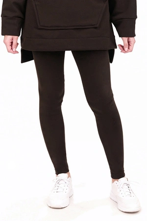 Vivisence 9106 legginsy prążkowane z bawełny brązowy