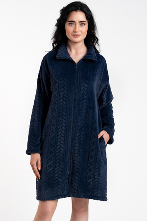 Szlafrok Italian Fashion Rena dł.r. granat