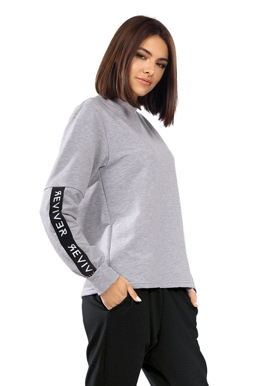 Bluza nierozpinana Reviver F5510 szary