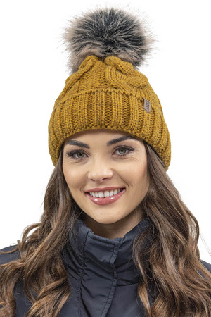 Vivisence 7014 Nakrycie głowy czapka, ciemny żółty