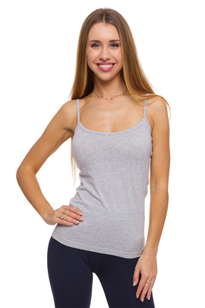  Koszulka klasyczna Moraj DP 900-001 light grey melange