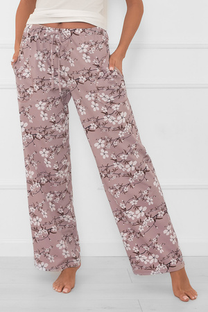 Spodnie Italian Fashion Kimuri dł.sp. druk/wrzos