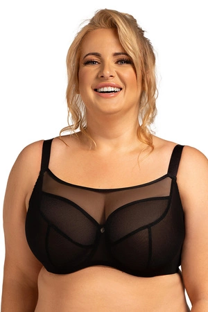 Biustonosz miękki Nessa Salma crop top Maxi czarny