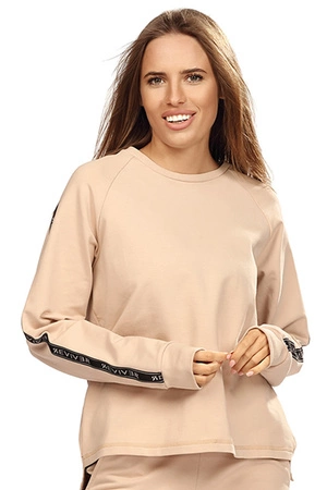 Reviver F5593 Bluza nierozpinana, beżowy