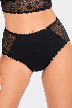 Majtki wysokie figi Babell BBL 190 czarny