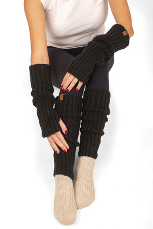 Rękawiczki dzianinowe Vivisence 7217 czarny