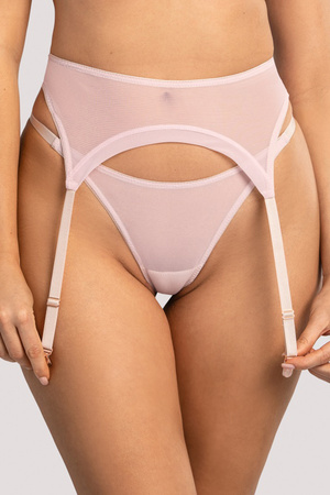 Pas do pończoch niski Unikat Mia róż-beż