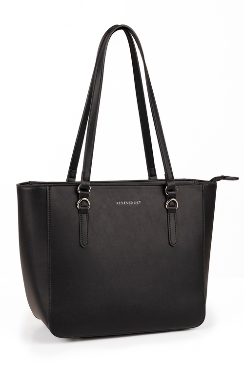 Vivisence T0017 torebka na ramię z zamkiem black