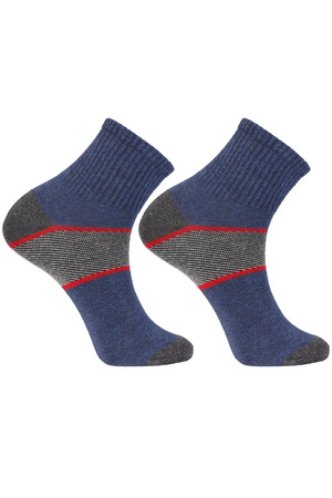 Skarpety Moraj CSM200-073 patt 2-blue/graphite/red 