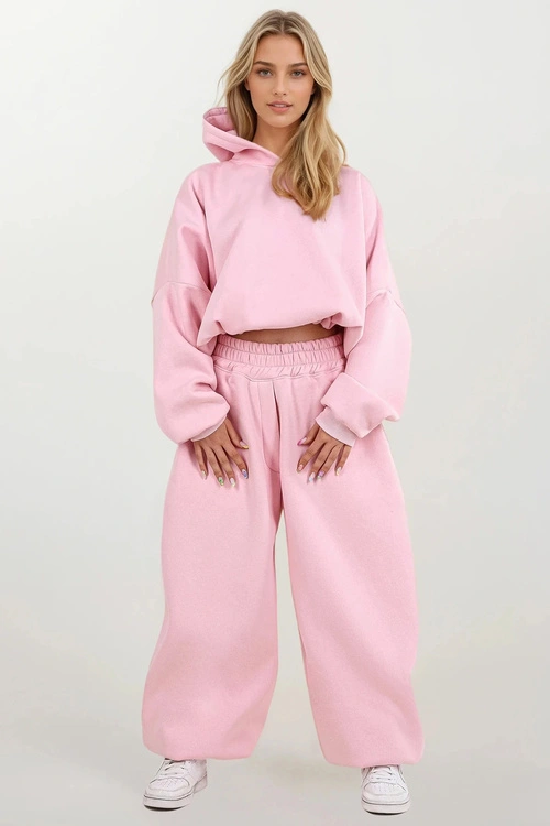 Komplet bluza+spodnie Dkaren DK-K-B27 jasny róż