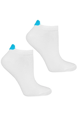 Skarpety stopki Moraj CSD170-544 white/turquise