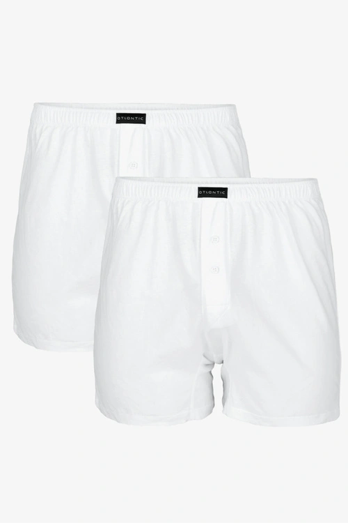 Atlantic 2BMB-003 bokserki męskie 2-pack luźny krój biały