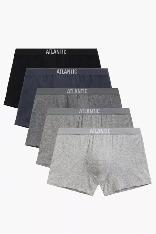 Bokserki Atlantic 5BMH-011 5-pack czarny/szary/ciemnoszary/jasnoszary/grafit
