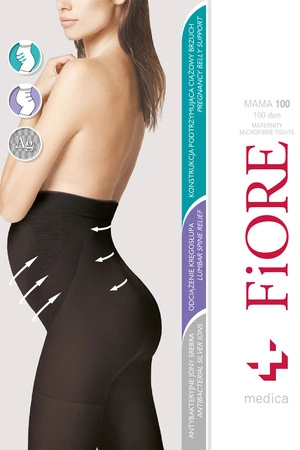 Wyrób pończoszniczy rajstopyFiore Mama 100 den M5215 black 